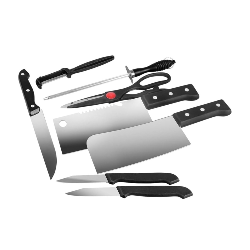 Kitchen Knife Set Stainless Steel 7‎ Piece Chef Knife Set With Shears Peeler